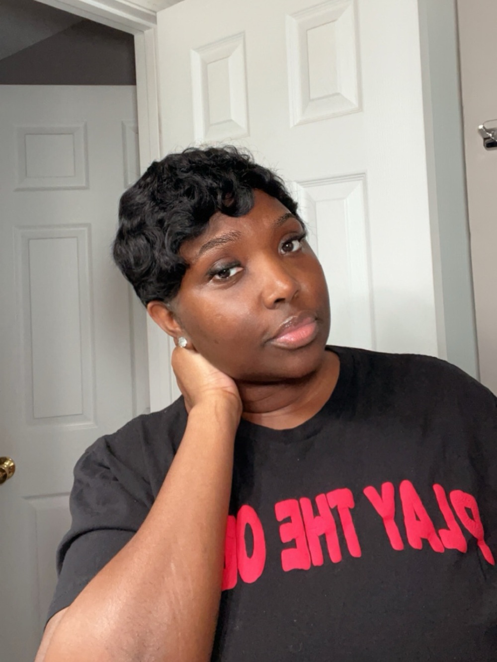 Black Short Pixie Wig - Synthetic wig